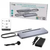 i-tec USB-C kovová ergonomická 3x 4K dokovacia stanica s Power Delivery 100 W + univerzálna nabíjačka 100 W
