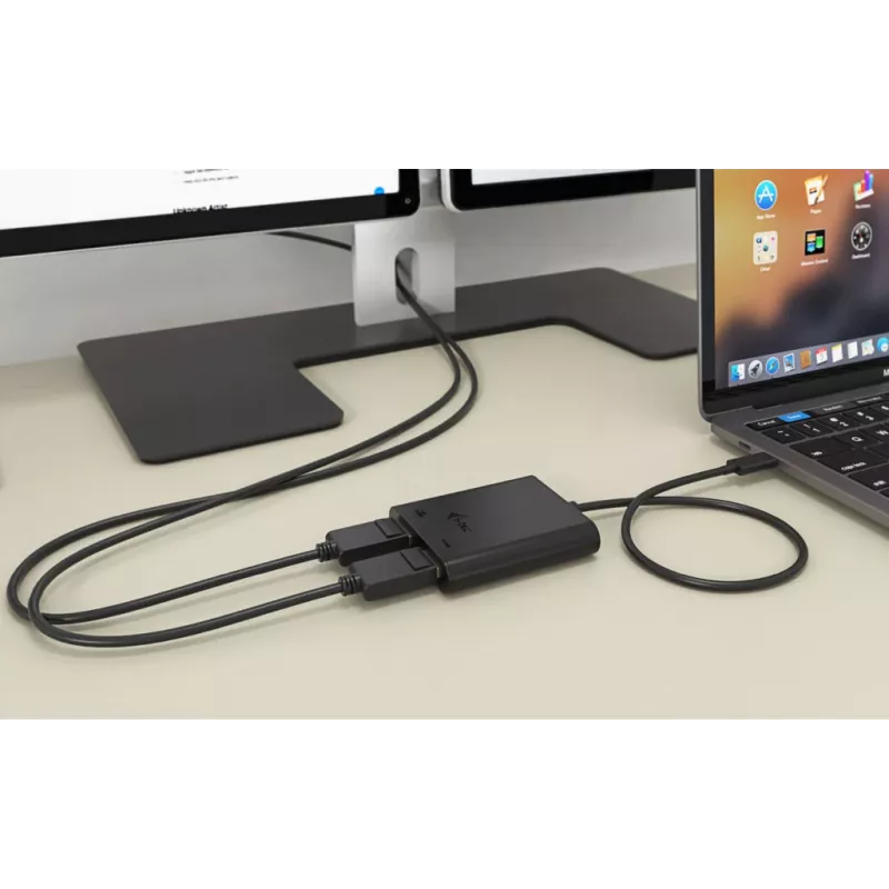i-tec USB-C Dual 4K/60Hz (Single 8K/30Hz) HDMI video adaptér