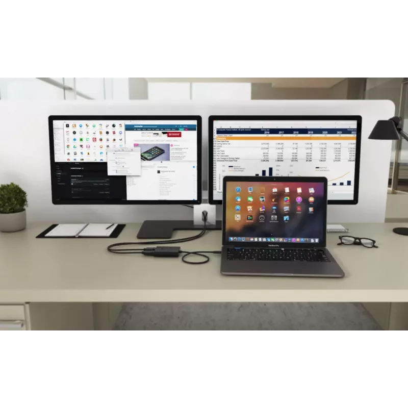 i-tec USB-C Dual 4K DisplayPort video adaptér
