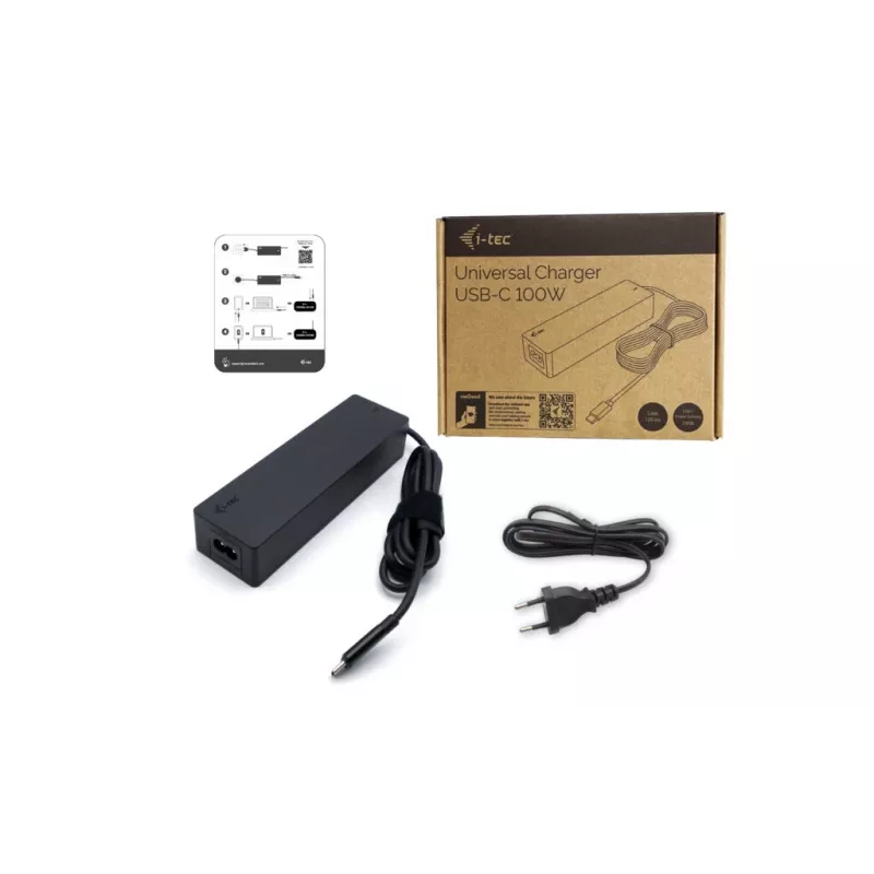 Univerzálna nabíjačka i-tec USB-C PD 3.0 100W interiérová čierna