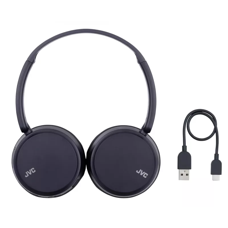 JVC HA-S36W-A-U bezdrôtové slúchadlá, Bluetooth, multipoint, 35 h prehrávania, vstavaný mikrofón, USB-C, modré