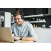 JVC HA-S36W-A-U bezdrôtové slúchadlá, Bluetooth, multipoint, 35 h prehrávania, vstavaný mikrofón, USB-C, modré