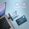 Axagon CRE-SMPC USB-C čítačka smart kariet a občianskych preukazov PocketReader čítačka smart kariet interiérová USB Type-C čierna