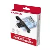 Axagon CRE-SMPC USB-C čítačka smart kariet a občianskych preukazov PocketReader čítačka smart kariet interiérová USB Type-C čierna