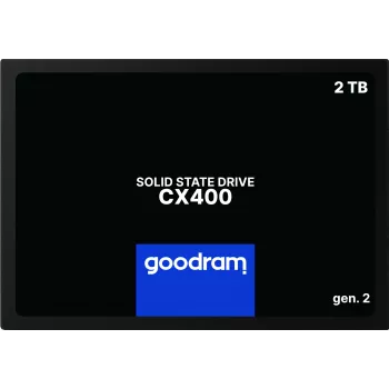 2,5 palcový SATA III SSD GOODRAM CX400 2,05 TB (2048 GB) 3D NAND, čítanie 550 MB/s, zápis 500 MB/s, TBW 720, MTBF 2 000 000 h