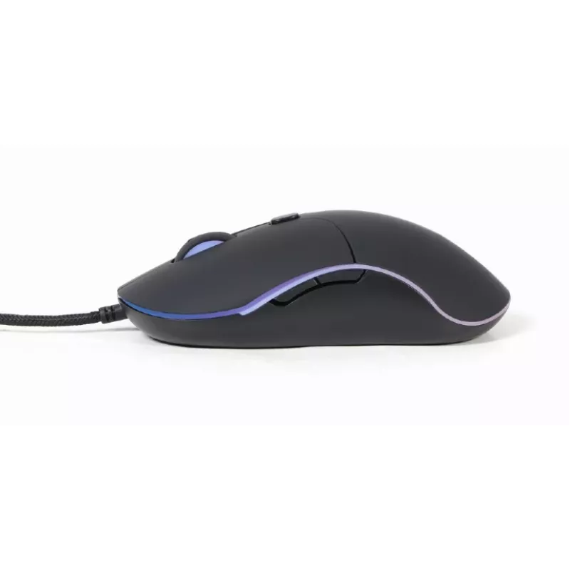 Gembird MUS-UL-02 podsvietená USB myš, 6 tlačidiel, čierna