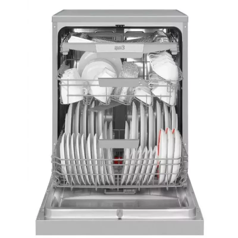 Voľne stojaca umývačka riadu AMICA DFM64C7EOQIH, 14 súprav riadu, inox, 47 dB, energetická trieda C