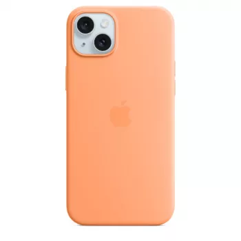 Apple silikónové puzdro s MagSafe pre iPhone 15 Plus Sorbet Orange