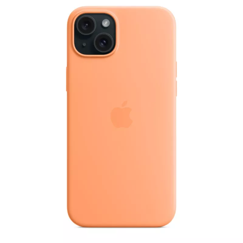 Apple silikónové puzdro s MagSafe pre iPhone 15 Plus Sorbet Orange