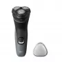 Philips Shaver 1000 Series S1142/00 elektrický holiaci strojček, rotačný holiaci strojček, čierna, sivá, PowerCut systém čepelí, SH30, 2 rok(y), batéria