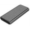 GEMBIRD EE2280-U3C-03 externý box na SSD M.2 NVMe/SATA, USB 3.1 Gen 2 (10 Gbit/s), USB Type-C, RGB, hliník