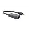 Kábel Mini DisplayPort na HDMI Gembird A-MDPM-HDMIF4K-01 0,15 m, 4K, čierny
