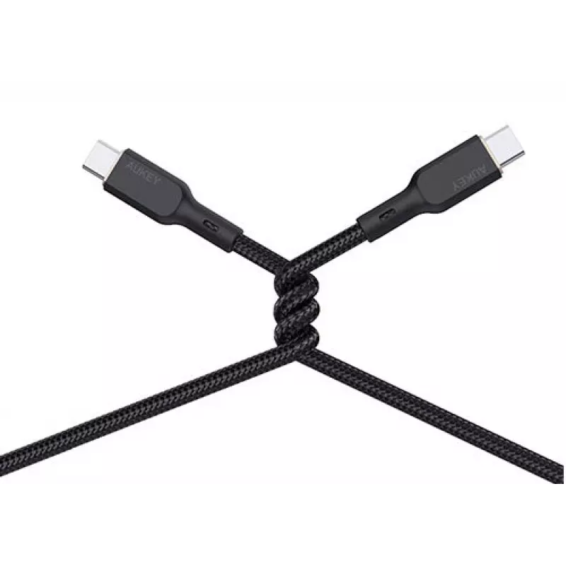 USB kábel AUKEY CB-KCC102 1,8 m USB-C čierny 0,48 Gbit/s