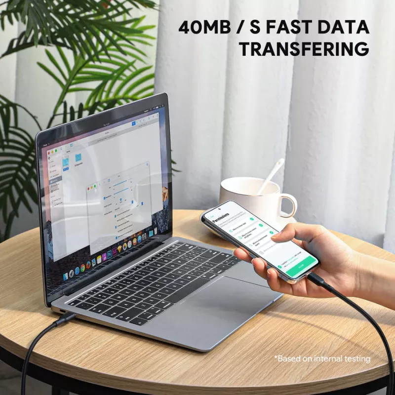 USB kábel AUKEY CB-KCC102 1,8 m USB-C čierny 0,48 Gbit/s