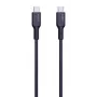 AUKEY USB nabíjací kábel - 1x USB Type-C na 1x USB Type-C - PD 100W 5A - 1m čierny (silikón)
