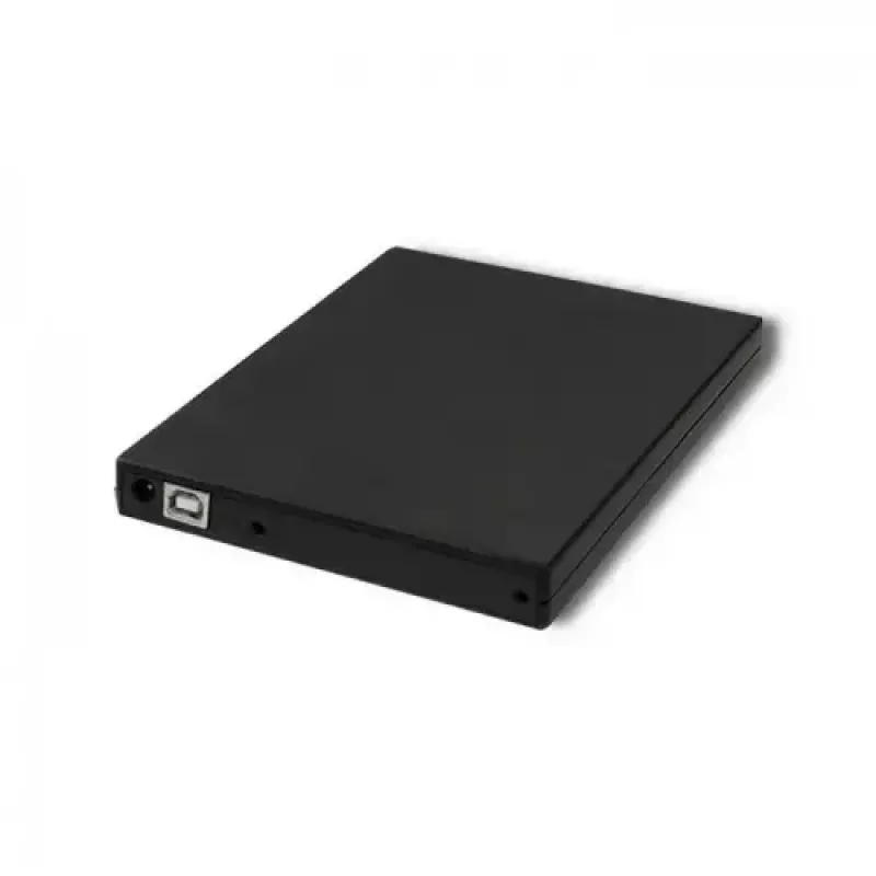 Externá DVD-RW mechanika Qoltec 51858, USB 2.0 a eSATA, Tray-Loading, čierna, 24x CD / 8x DVD
