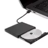 Externá DVD-RW mechanika Qoltec 51858, USB 2.0 a eSATA, Tray-Loading, čierna, 24x CD / 8x DVD