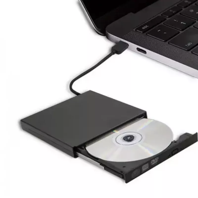 Externá DVD-RW mechanika Qoltec 51858, USB 2.0 a eSATA, Tray-Loading, čierna, 24x CD / 8x DVD