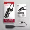 Axagon ADE-AR USB-A 3.2 Gen 1 - Gigabit Ethernet adaptér, Realtek 8153