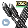 USB kábel Axagon BUCM4X-CM10AB USB4 Gen 3x2 1m čierny