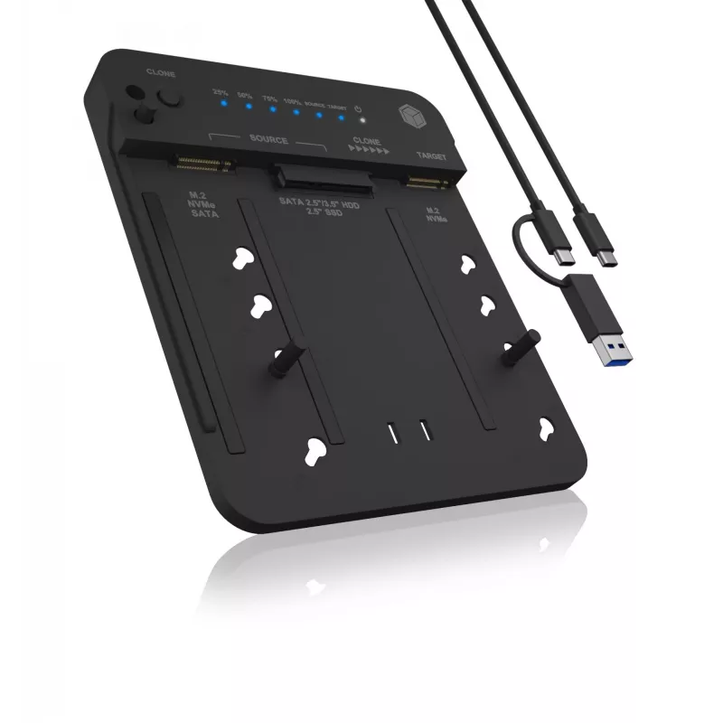 ICY BOX IB-2913MCL-C31 USB 3.2 Gen 2 (3.1 Gen 2) Type-C čierny
