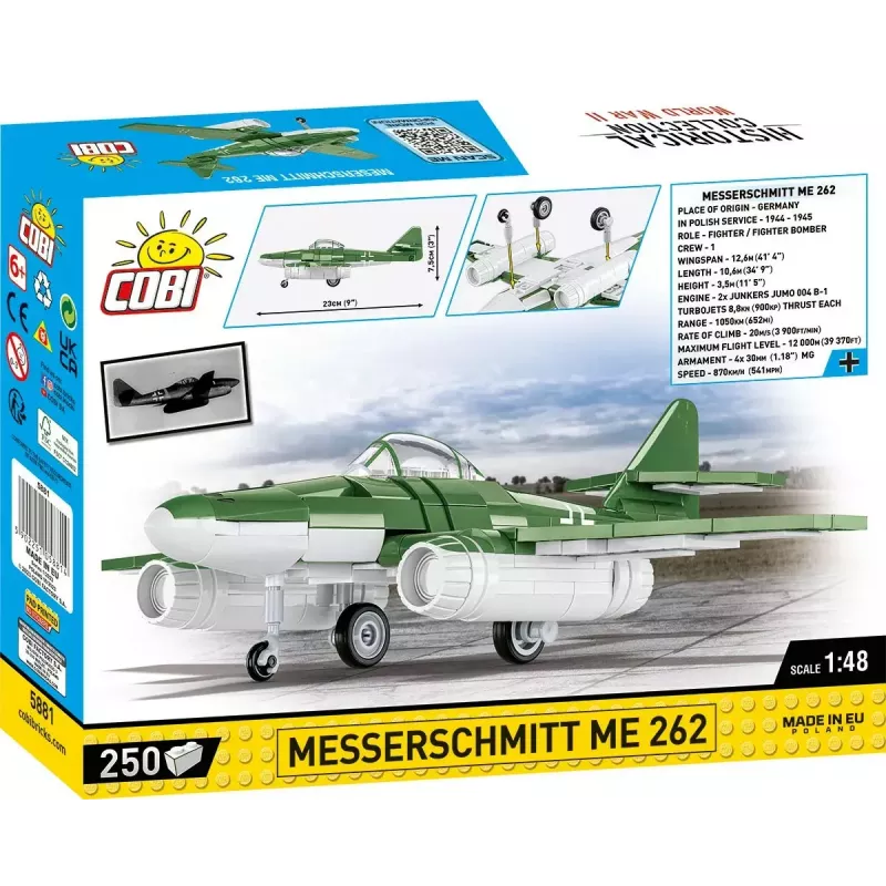 Stavebnica Cobi Messerschmitt Me 262 modelová stavebnica 500 dielov