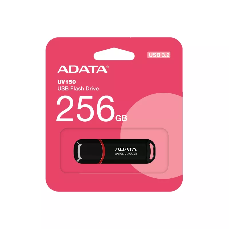 ADATA UV150 USB kľúč 256 GB USB Type-A 3.2 Gen 1 (3.1 Gen 1) čierny