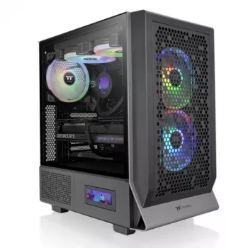 THERMALTAKE Ceres 300 TG ARGB Mid Tower skriňa – čierna