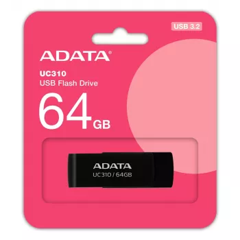 ADATA UC310 USB kľúč 64 GB USB Type-A 3.2 Gen 1 (3.1 Gen 1) čierny
