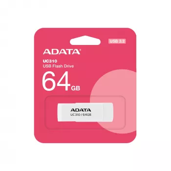 ADATA UC310 USB kľúč 64 GB USB Type-A 3.2 Gen 1 (3.1 Gen 1) biely