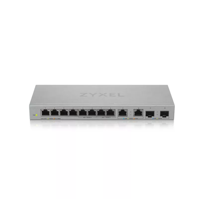 Zyxel XGS1010-12-ZZ0102F sieťový switch neupravovaný Gigabit Ethernet (10/100/1000) sivý