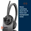 HP Poly Voyager 4320 UC stereo USB-A headset +BT700 USB-A adaptér +nabíjacia stanica