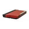 Káblový router MikroTik L009UiGS-RM — 8x RJ-45, 2,5 Gigabit Ethernet, 1x SFP, 1x USB, 800 MHz CPU, 512 MB RAM, červený