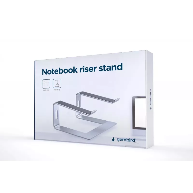 Stojan na notebook Gembird NBS-D1-01 hliník strieborný pre notebooky do 39,6 cm (15,6