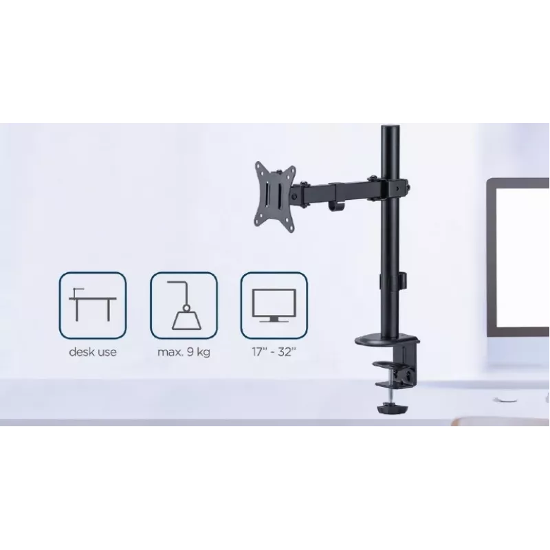 GEMBIRD držiak na stôl pre jeden monitor, 17–32