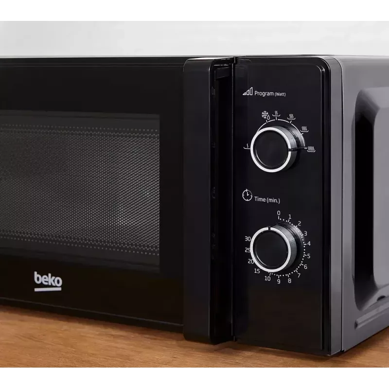 Beko MOC20100WFB mikrovlnná rúra solo, 700 W, 20 l, otočný tanier 24,5 cm, mechanické ovládanie, biela