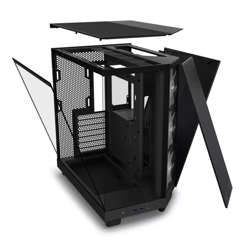 PC skriňa NZXT H6 Air Flow Midi Tower čierna