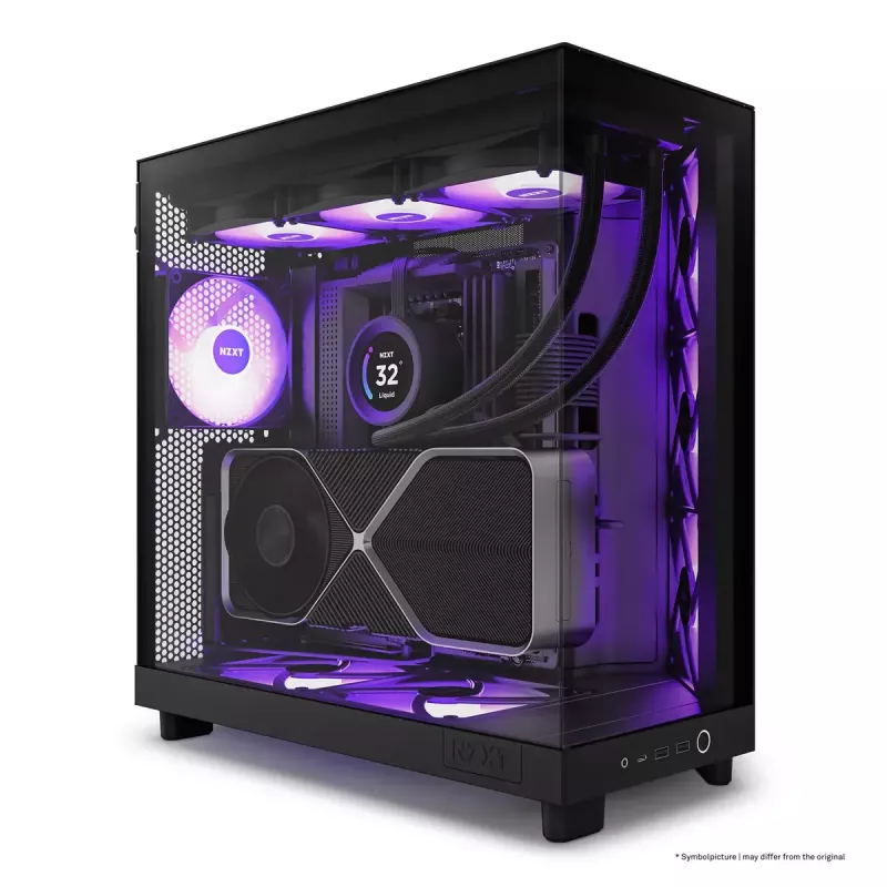 PC skriňa NZXT H6 Air Flow Midi Tower čierna