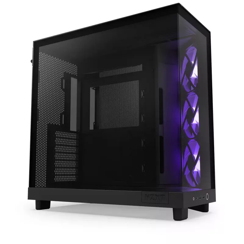 PC skriňa NZXT H6 Air Flow Midi Tower čierna