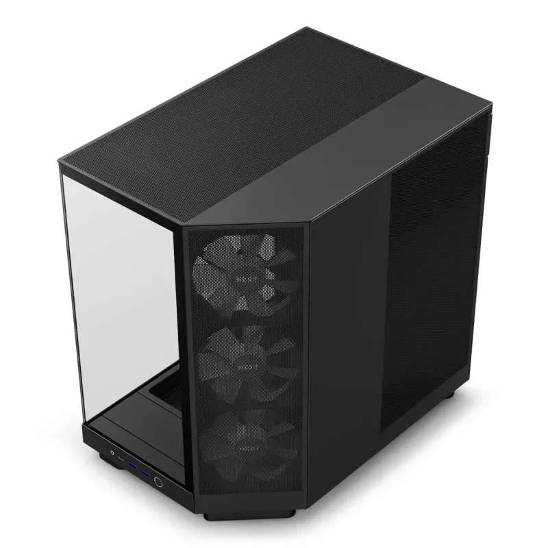 PC skriňa NZXT H6 Air Flow Midi Tower čierna