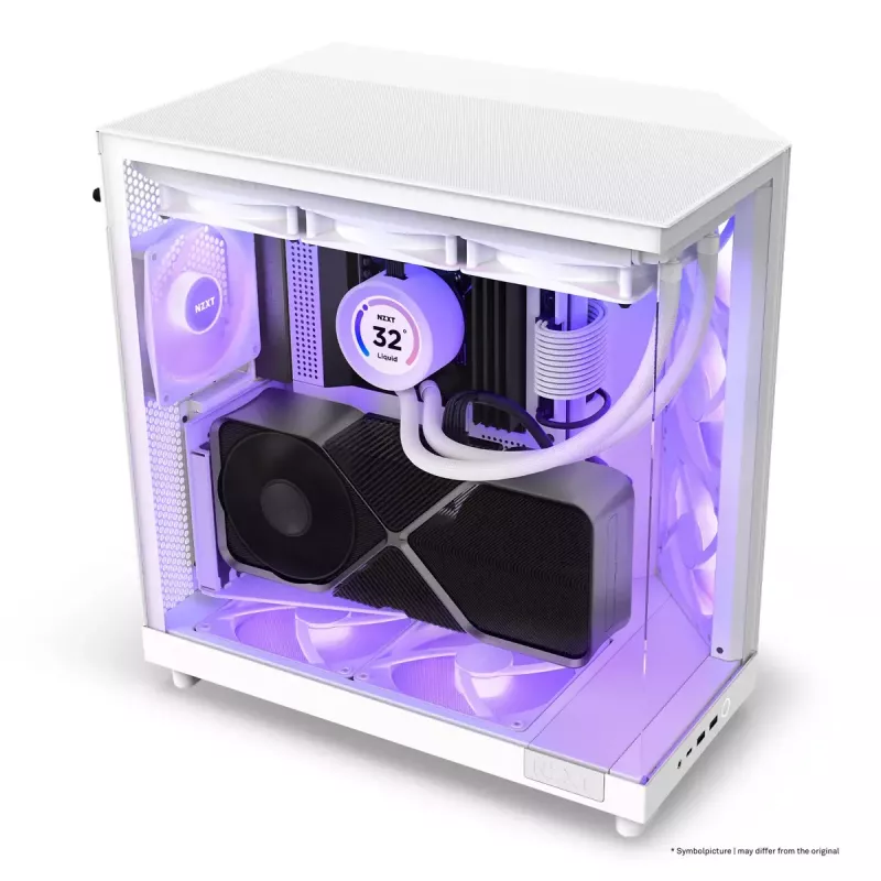 PC skriňa NZXT H6 Air Flow Midi Tower biela