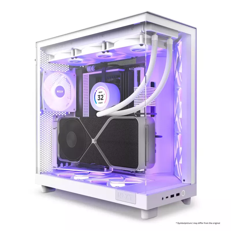 PC skriňa NZXT H6 Air Flow Midi Tower biela