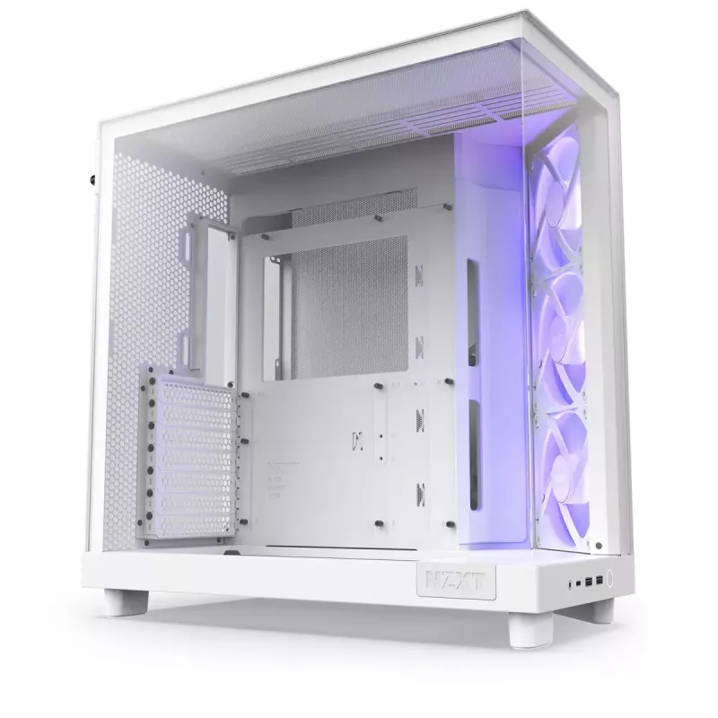 PC skriňa NZXT H6 Air Flow Midi Tower biela