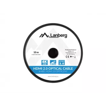LANBERG HDMI kábel M/m V2.0 Optical Aoc - 10m čierny