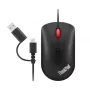 Lenovo 4Y51D20850 myš kancelárska obojručná USB Type-C optická 2400 DPI