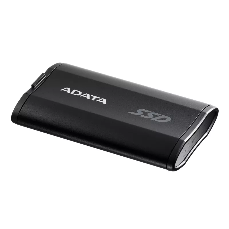 Prenosný SSD ADATA SD810 500 GB — USB Type-C, USB 3.2 Gen 2x2, 2000 MB/s, IP68, hliník, čierny