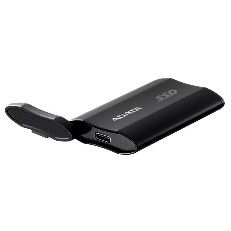 Prenosný SSD ADATA SD810 500 GB — USB Type-C, USB 3.2 Gen 2x2, 2000 MB/s, IP68, hliník, čierny