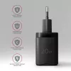 Nástenná nabíjačka Axagon ACU-PQ20 QC3.0 PD Type-C 20W čierna