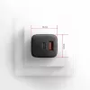 Nástenná nabíjačka Axagon ACU-PQ20 QC3.0 PD Type-C 20W čierna