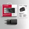 Nástenná nabíjačka Axagon ACU-PQ20 QC3.0 PD Type-C 20W čierna